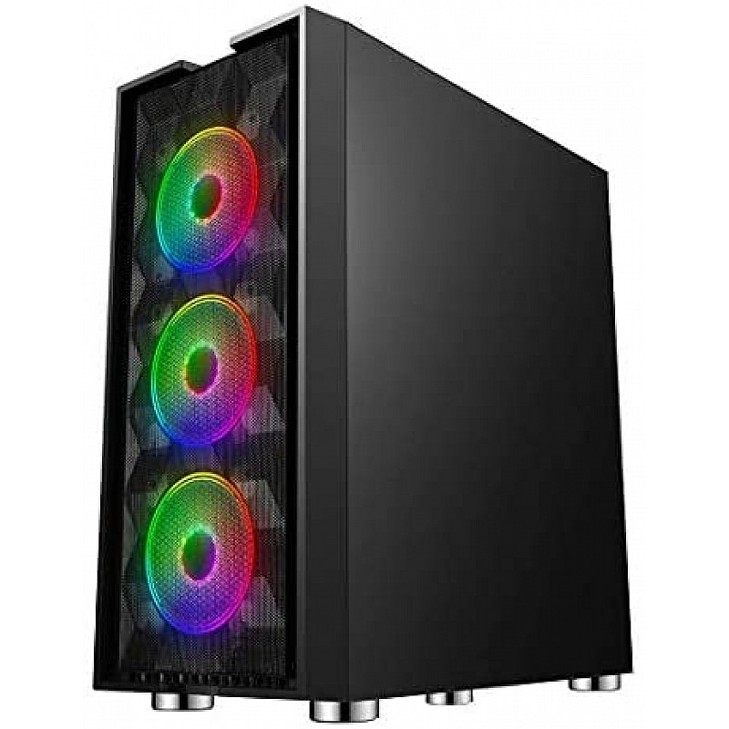 Ant Esports ICE-300TG Mid Tower Gaming Cabinet Computer case Supports ATX, Micro-ATX