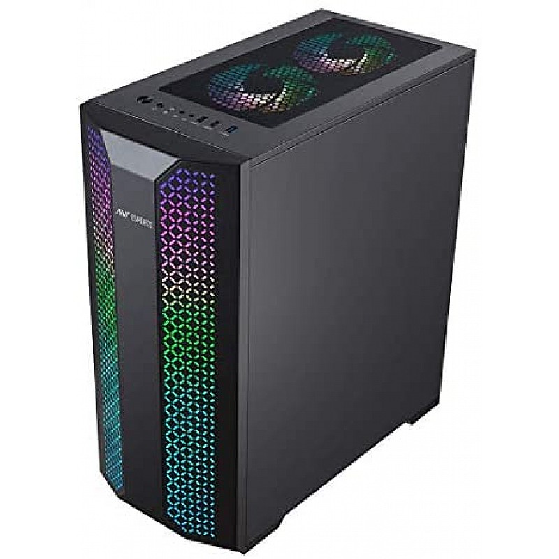 Ant Esports ICE-300TG Mid Tower Gaming Cabinet Computer case Supports ATX, Micro-ATX