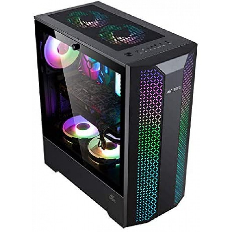 Ant Esports ICE-300TG Mid Tower Gaming Cabinet Computer case Supports ATX, Micro-ATX