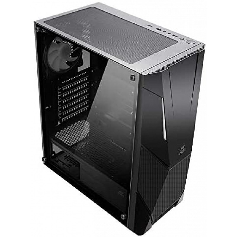 Ant Esports ICE-300TG Mid Tower Gaming Cabinet Computer case Supports ATX, Micro-ATX