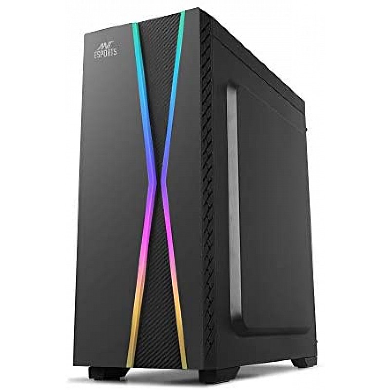 Ant Esports ICE-300TG Mid Tower Gaming Cabinet Computer case Supports ATX, Micro-ATX