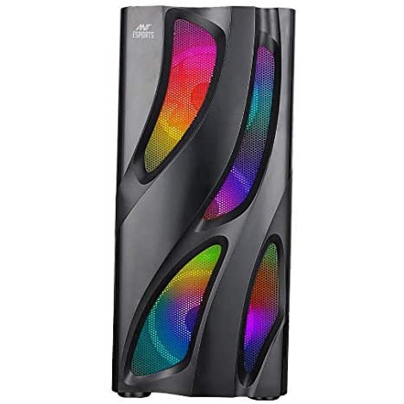 Ant Esports ICE-300TG Mid Tower Gaming Cabinet Computer case Supports ATX, Micro-ATX