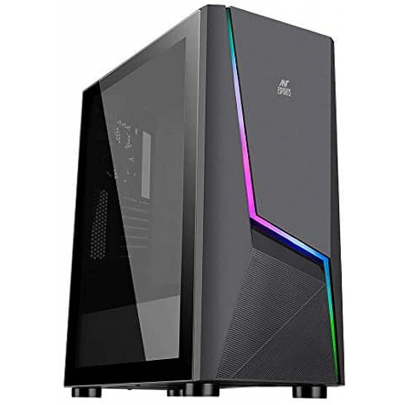 Ant Esports ICE-300TG Mid Tower Gaming Cabinet Computer case Supports ATX, Micro-ATX