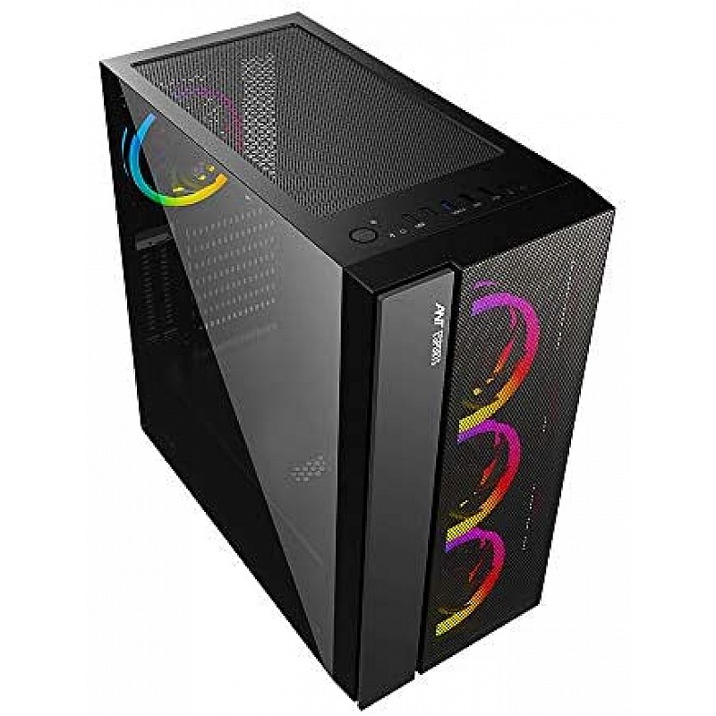 Ant Esports ICE-300TG Mid Tower Gaming Cabinet Computer case Supports ATX, Micro-ATX