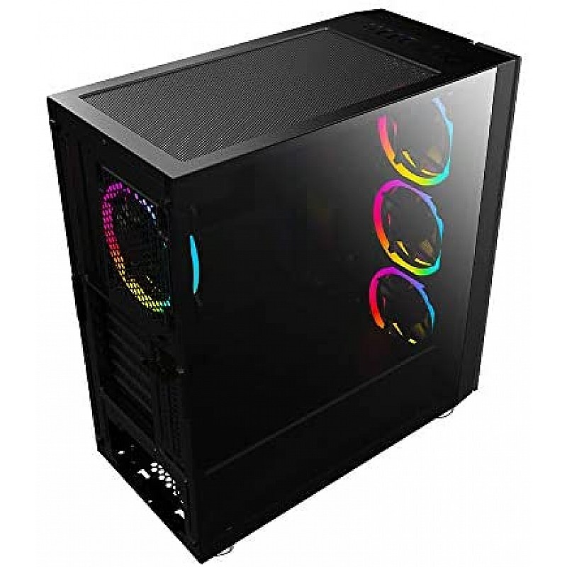 Ant Esports ICE-300TG Mid Tower Gaming Cabinet Computer case Supports ATX, Micro-ATX