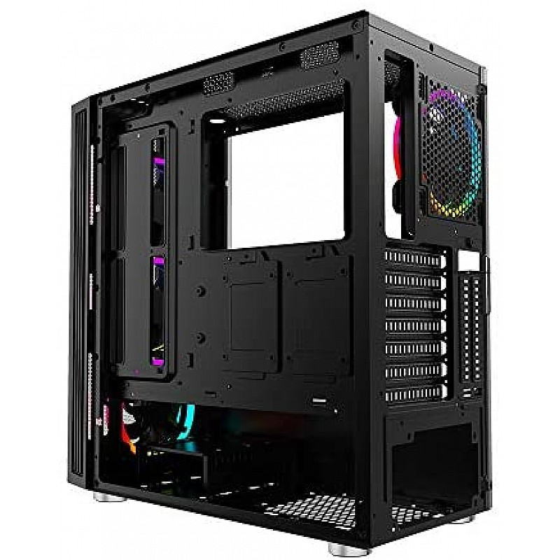 Ant Esports ICE-300TG Mid Tower Gaming Cabinet Computer case Supports ATX, Micro-ATX