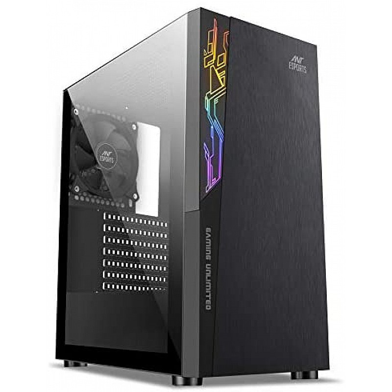 Ant Esports ICE-300TG Mid Tower Gaming Cabinet Computer case Supports ATX, Micro-ATX