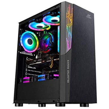 Ant Esports ICE-300TG Mid Tower Gaming Cabinet Computer case Supports ATX, Micro-ATX Ant Esports ICE-300TG Mid Tower Gaming Cabinet Computer case Supports ATX, Micro-ATX