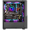 Ant Esports ICE-300TG Mid Tower Gaming Cabinet Computer case Supports ATX, Micro-ATX