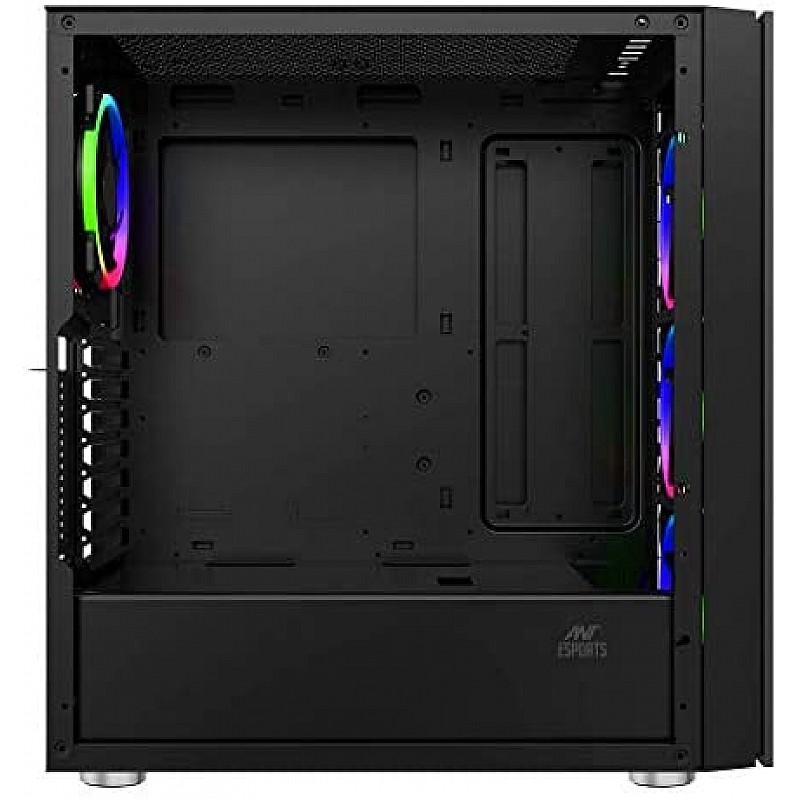 Ant Esports ICE-300TG Mid Tower Gaming Cabinet Computer case Supports ATX, Micro-ATX