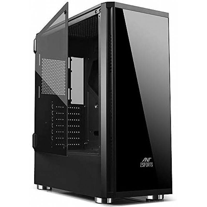 Ant Esports ICE-300TG Mid Tower Gaming Cabinet Computer case Supports ATX, Micro-ATX