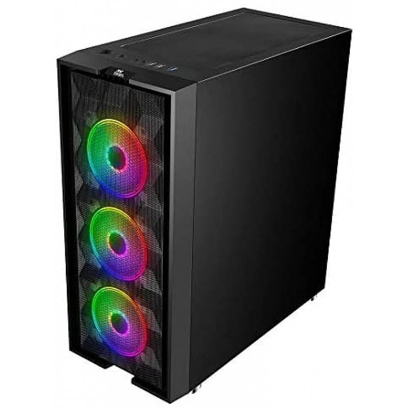 Ant Esports ICE-300TG Mid Tower Gaming Cabinet Computer case Supports ATX, Micro-ATX