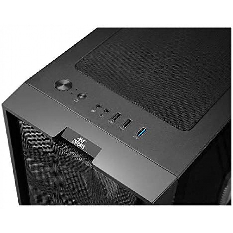 Ant Esports ICE-300TG Mid Tower Gaming Cabinet Computer case Supports ATX, Micro-ATX