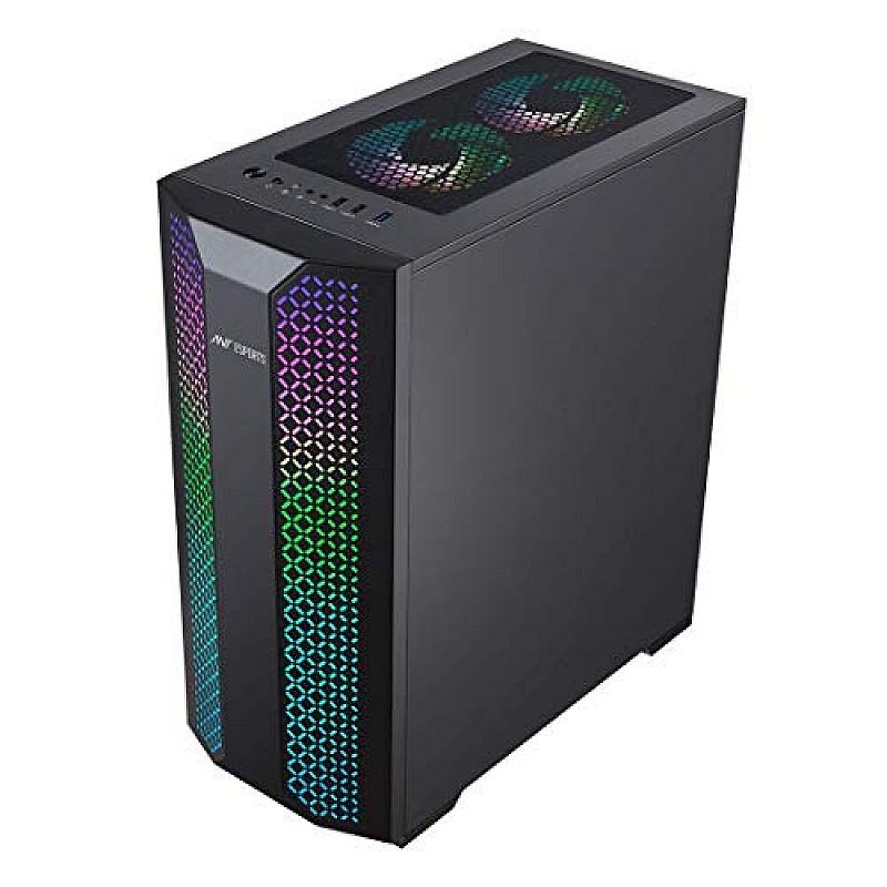 Ant Esports ICE-200TG Mid Tower Gaming Cabinet Computer case with RGB Front Panel