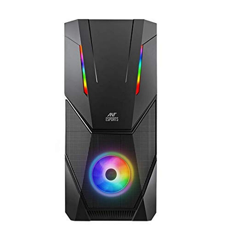 Ant Esports ICE-200TG Mid Tower Gaming Cabinet Computer case with RGB Front Panel