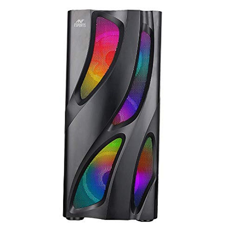 Ant Esports ICE-200TG Mid Tower Gaming Cabinet Computer case with RGB Front Panel