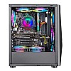 Ant Esports ICE-200TG Mid Tower Gaming Cabinet Computer case with RGB Front Panel