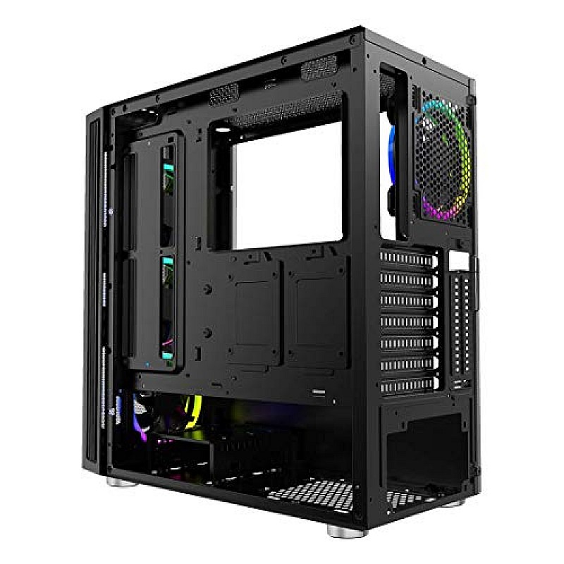 Ant Esports ICE-200TG Mid Tower Gaming Cabinet Computer case with RGB Front Panel