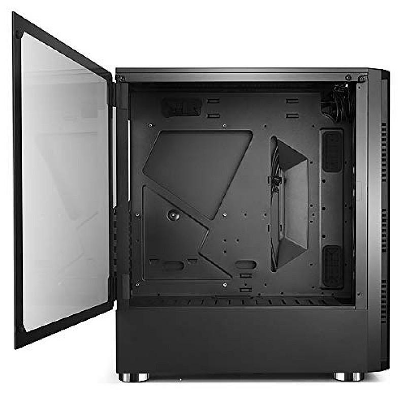 Ant Esports ICE-200TG Mid Tower Gaming Cabinet Computer case with RGB Front Panel