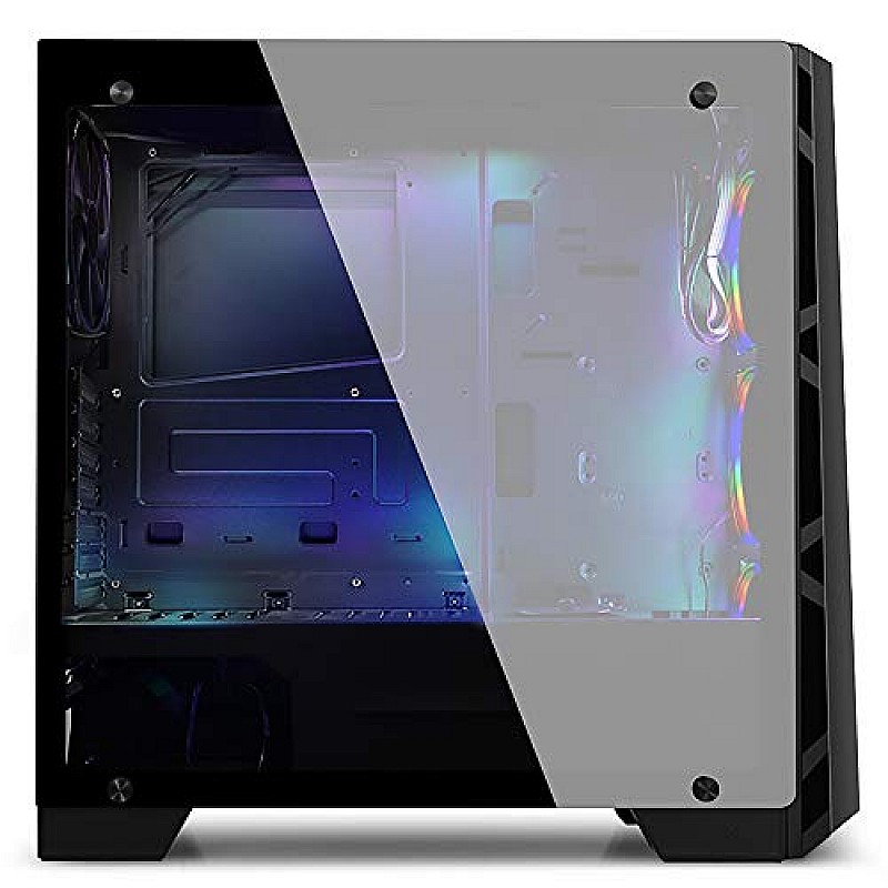 Ant Esports ICE-200TG Mid Tower Gaming Cabinet Computer case with RGB Front Panel