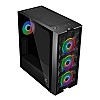 Ant Esports ICE-200TG Mid Tower Gaming Cabinet Computer case with RGB Front Panel