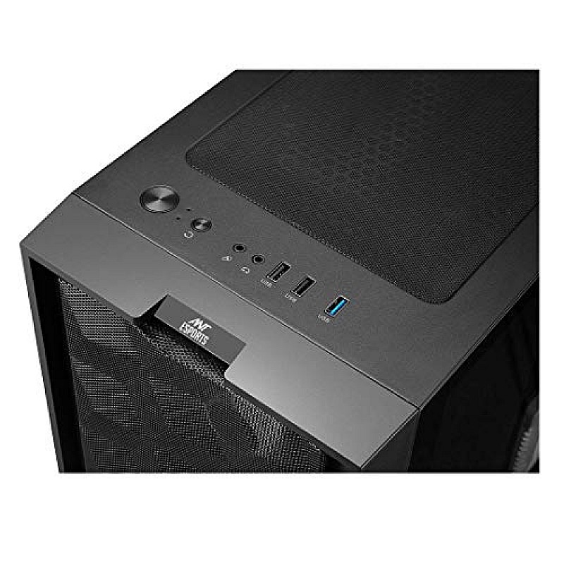 Ant Esports ICE-200TG Mid Tower Gaming Cabinet Computer case with RGB Front Panel