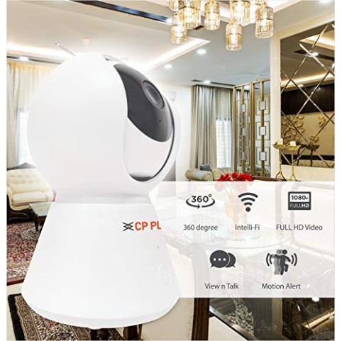 CP Plus 360° 1080P 2MP Ezykam WiFi Security Camera (White)