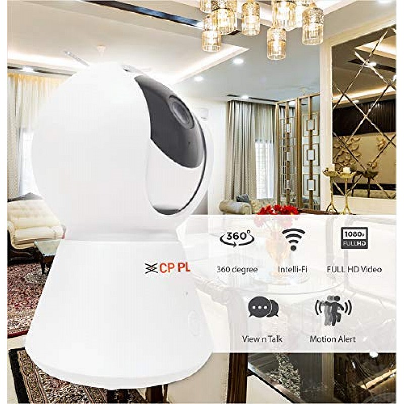 CP Plus 360° 1080P 2MP Ezykam WiFi Security Camera (White)