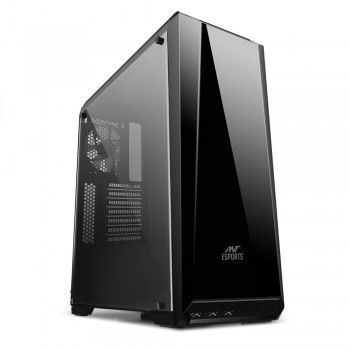 Ant Esports ICE-100TG Mid Tower Gaming Cabinet Supports ATX, Micro-ATX, Mini-ITX Motherboard with Transparent Tempered Glass