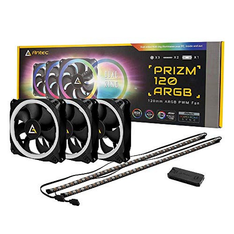 Antec Prizm 120 ARGB 120mm Addressable PWM Fan