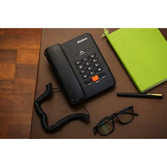 Binatone Spirit 111N Basic Corded Landline Phone for Office & Home (Black) Binatone Spirit 111N Basic Corded Landline Phone for Office & Home (Black)