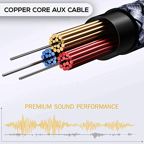 Ant Audio AA-AU100 Aux Cable 3.5mm (6.5ft, 2M) Auxiliary Braided Audio Cable for Headphones Ant Audio AA-AU100 Aux Cable 3.5mm (6.5ft, 2M) Auxiliary Braided Audio Cable for Headphones