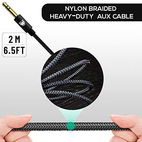 Ant Audio AA-AU100 Aux Cable 3.5mm (6.5ft, 2M) Auxiliary Braided Audio Cable for Headphones Ant Audio AA-AU100 Aux Cable 3.5mm (6.5ft, 2M) Auxiliary Braided Audio Cable for Headphones