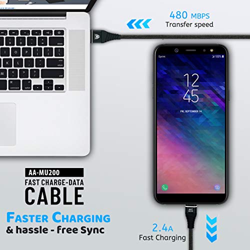 Ant Audio AA–MU200 Fast Charge 6.5ft (2 Meters) High Speed 2.0 USB A Male to Micro USB Ant Audio AA–MU200 Fast Charge 6.5ft (2 Meters) High Speed 2.0 USB A Male to Micro USB