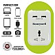 Honeywell Travel Surge Single Socket with 2 X USB Platinum