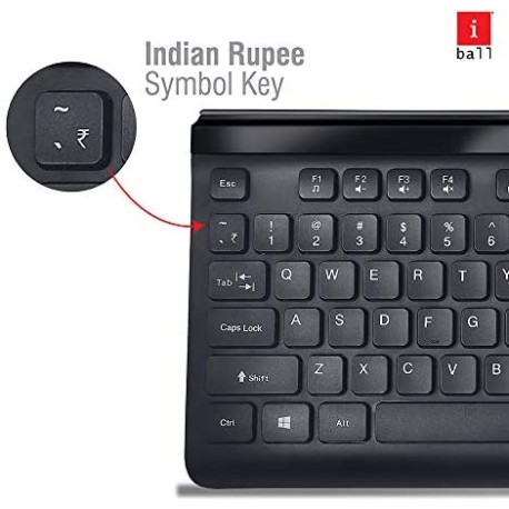 iBall Magical Duo 2 Wireless Deskset - Keyboard and Mouse iBall Magical Duo 2 Wireless Deskset - Keyboard and Mouse