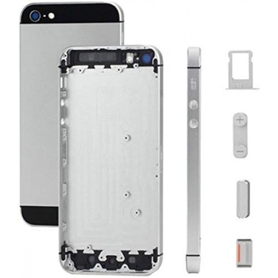 Original Back Panel Comfortable for iPhone 5S (Silver Gray)