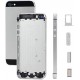 Original Back Panel Comfortable for iPhone 5S (Silver Gray)