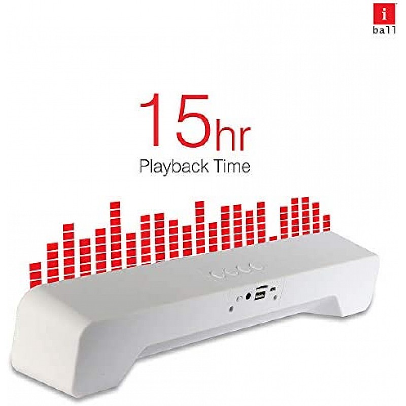 iBall Musi Bar High Power Compact Soundbar with Multiple Playback Options | FM Radio | Micro SD Card Slot & Built in Mic (Black)