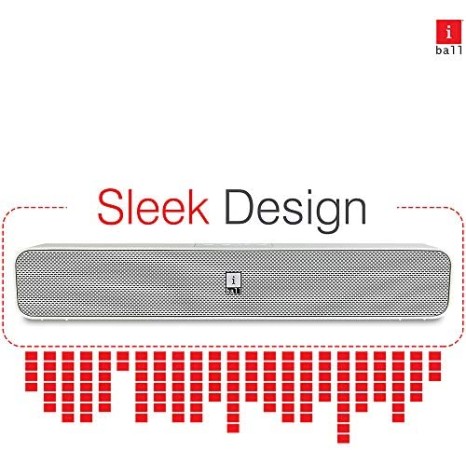 iBall Musi Bar High Power Compact Soundbar with Multiple Playback Options | FM Radio | Micro SD Card Slot & Built in Mic (Black) iBall Musi Bar High Power Compact Soundbar with Multiple Playback Options | FM Radio | Micro SD Card Slot & Built in Mic (Black)