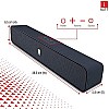 iBall Musi Bar High Power Compact Soundbar with Multiple Playback Options | FM Radio | Micro SD Card Slot & Built in Mic (Black)