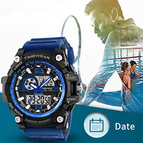 Timewear Military Series Analog Digital Silicone Strap Watch for Men Timewear Military Series Analog Digital Silicone Strap Watch for Men