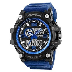 Timewear Military Series Analog Digital Silicone Strap Watch for Men
