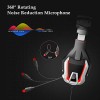 ONIKUMA K12 Stereo Gaming Headset with Mic, Controls and LED light for PC, PS4, Xbox and Mobiles (Black/Red)