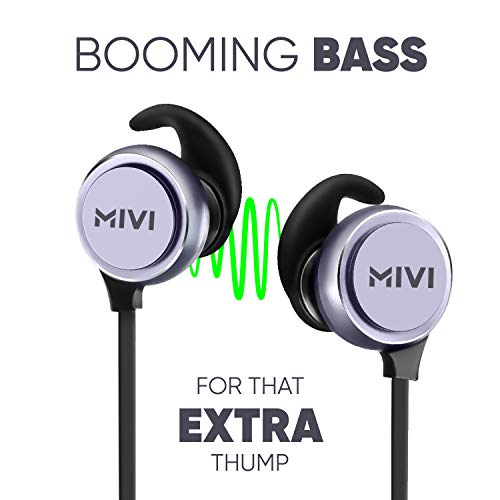 Mivi ThunderBeats Bluetooth Earphones Wireless with Mic, HD Sound, Powerful Bass Mivi ThunderBeats Bluetooth Earphones Wireless with Mic, HD Sound, Powerful Bass