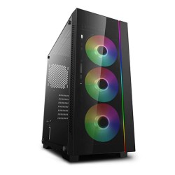 DEEPCOOL MATREXX 55 V3 ADD-RGB 3F Middle Tower Supports E-ATX/ATX/Micro ATX/Mini-ITX Computer Cabinet with 3×120mm ADD-RGB Fans at Front.
