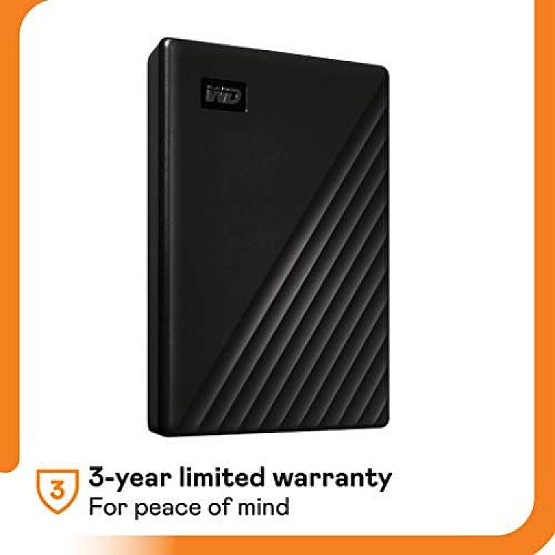 Western Digital WD 4TB My Passport Portable External Hard Drive, Black