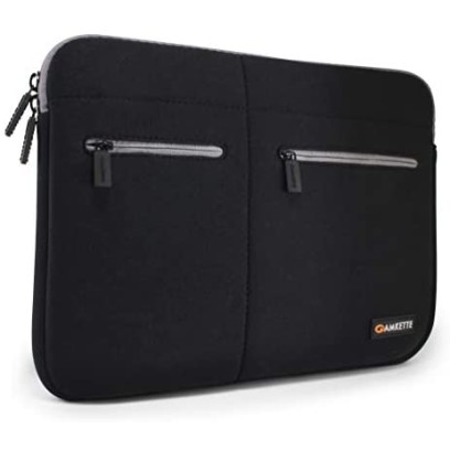 Amkette Neo Case Multi Pocket Laptop Sleeve for 15-inch MacBook Pro and 15” - 15.6” Laptops & Ultrabooks (Black - Grey) (15.6 inches) Amkette Neo Case Multi Pocket Laptop Sleeve for 15-inch MacBook Pro and 15” - 15.6” Laptops & Ultrabooks (Black - Grey) (15.6 inches)