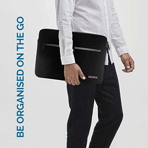 Amkette Neo Case Multi Pocket Laptop Sleeve for 15-inch MacBook Pro and 15” - 15.6” Laptops & Ultrabooks (Black - Grey) (15.6 inches) Amkette Neo Case Multi Pocket Laptop Sleeve for 15-inch MacBook Pro and 15” - 15.6” Laptops & Ultrabooks (Black - Grey) (15.6 inches)