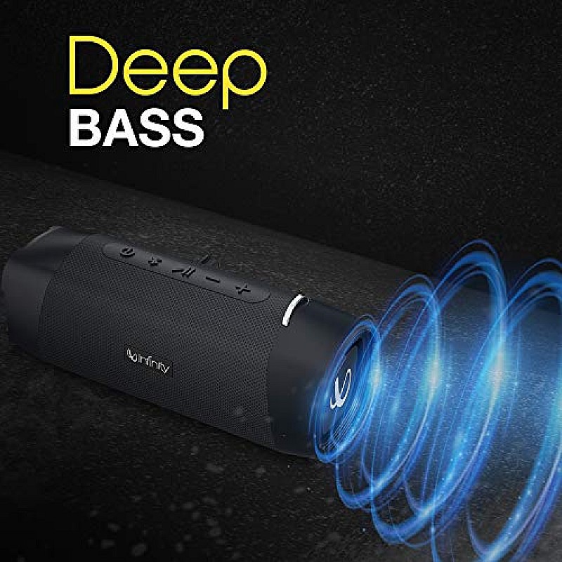 Infinity by Harman Fuze 700 Dual EQ Deep Bass 20W Portable Stereo Speaker with 10 Hours Playtime